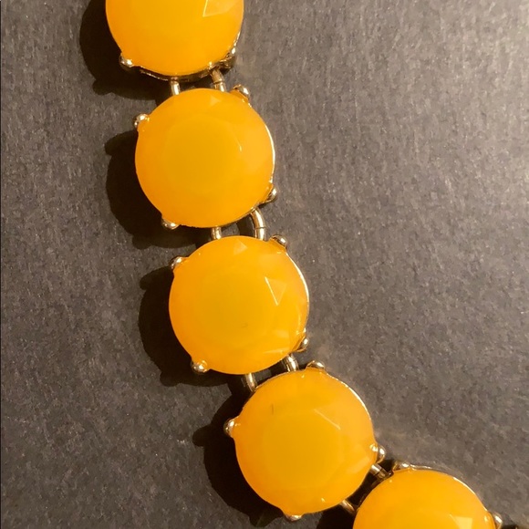 J.Crew Statement Necklace w Golden Yellow Stones - Picture 3 of 5